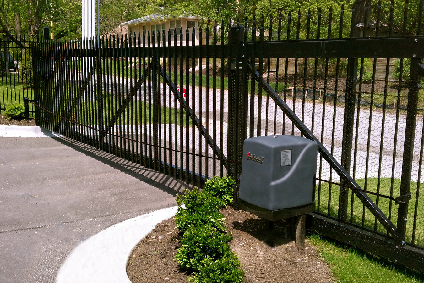 Automatic gate installation